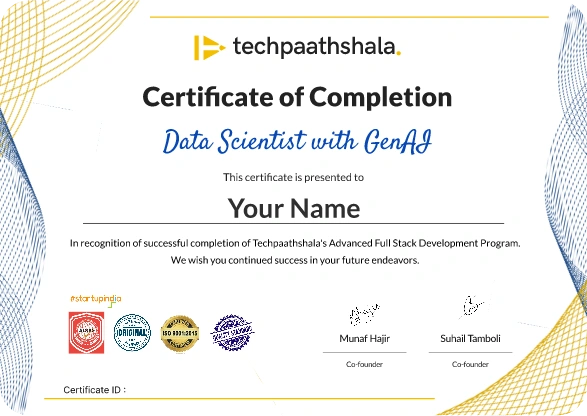 Certificate preview
